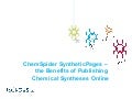 ChemSpider SyntheticPages and the benefits of publishing chemical syntheses online