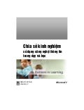 Chia sẽ kinh nghiệm ứng dụng công nghệ thông tin trong dạy học
