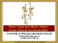 University of Chicago Laboratory Schools CCC for Teachers