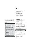 Childhood TB: Diagnosis of childhood tuberculosis