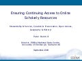 Ensuring Continuing Access to Online Scholarly Resources - China
