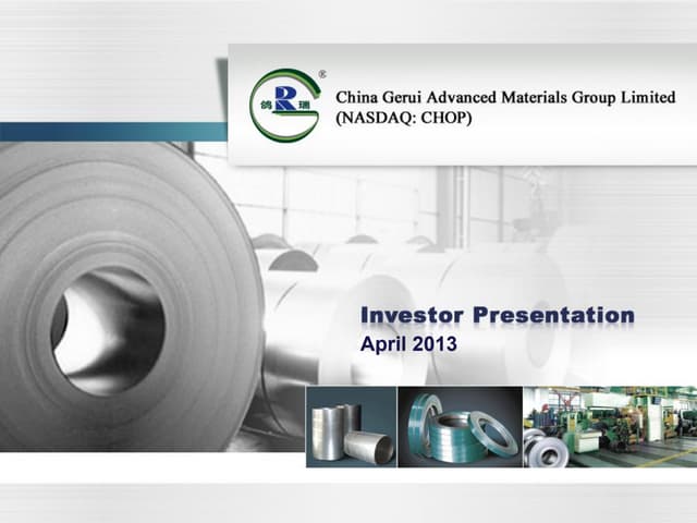 Investor Presentation