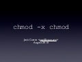 chmod -x chmod