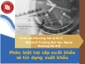 Phân biệt Tín dụng xuất khẩu và Trợ cấp xuất khẩu