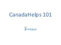 CanadaHelps 101