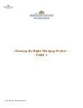Choosing the Right Mortgage Broker – PART 1