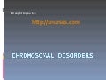 Chromosomal Disorders Nursing Lecture Resource