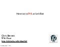 How Not To Fail at Link Bait. Chris Bennett 97th Floor SEOPRO Boston