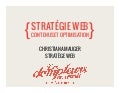 Christian Amauger - Contenus Web, stratÃ©gie et optimisation