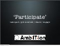 Christian Payne Participate Masterclass Ambition