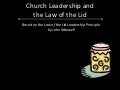 Church leadership and "The Law of the Lid"