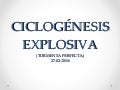 CiclogéNesis Explosiva