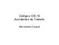 CÃ³digos CIE-10Accidentes de TrÃ¡nsito