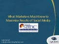 What Marketers Must Know to Maximize Social Media Results