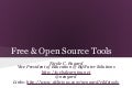 Open Source Tools for Libraries