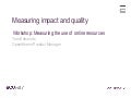 CILIP ARLG &rsquo;12: Measuring impact and quality