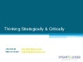 CIL 2011 Thinking Strategically & Critically: Seeing possibilities 