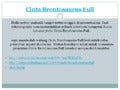 Cinta Brontosaurus Full 