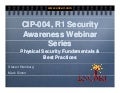 Cip 004, R1 Physical Security Awareness Webinar   10 23 09 Final Lipub