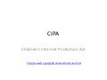 CIPA Children's Internet Protection Act