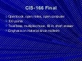 Cis166 final review