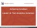 Applying Text Analytics to Unstructured Data to Surface Real Business Intelligence