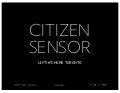 Citizen Sensor - Lift@Home Toronto - Democamp 2019