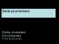 Data Journalism (City Online Journalism wk8)