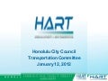 HART Presentation to Council Jan. 12