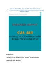 CJA 453 Case Study Out of Town Brow...