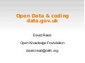 Open Data and CKAN Data Catalogues