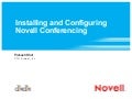 Installing and Configuring Novell Conferencing