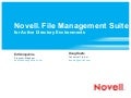 Novell File Management Suite for Microsoft Active Directory Environments