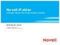Novell iFolder 3.8: A Simple, Secure File Access Solution