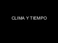 Clase de clima y tiempo