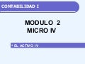 El Activo IV - Contabilidad I