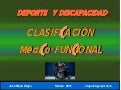 Clasificación médico funcional.