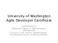 UW Agile CP202 - Class 1 User Stories