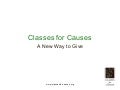 Classes For Causes