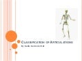 Classification of articulations