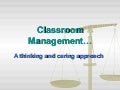Classroom management