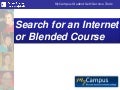Course Search - Internet or Blended Class