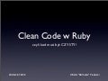 Clean code w Ruby