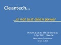 Cleantech isnt just clean power