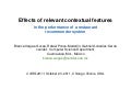 Effects of relevant contextual features in the performance of a restaurant recommender system