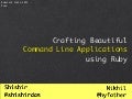 Crafting Beautiful CLI Applications in Ruby