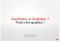 Quantitative Or Qualitative