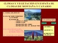 Climas y vegetación de España III, Montaña y Canarias