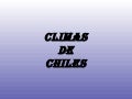 Climas de chile