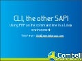 CLI, the other SAPI